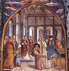 Benozzo di Lese di Sandro Gozzoli Scenes from the Life of St Francis (Scene 9, north wall) painting